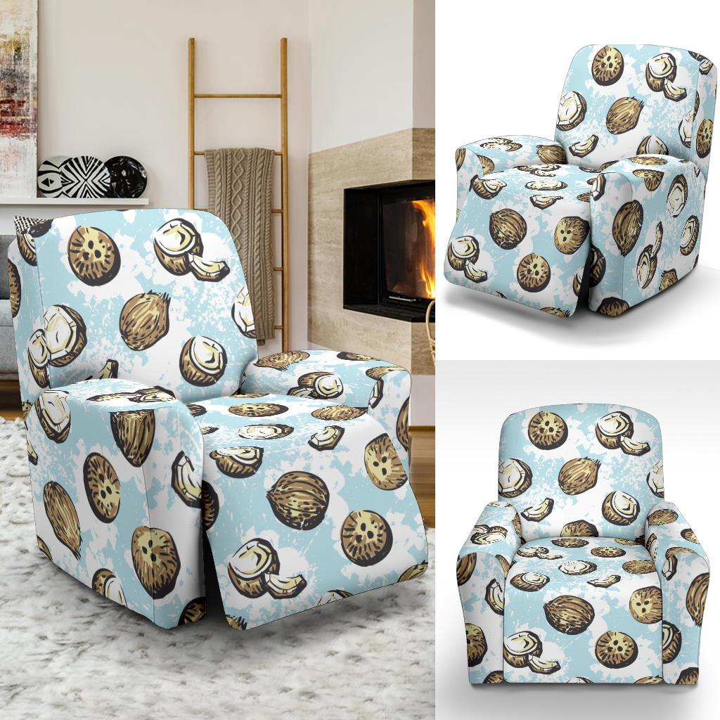 Coconut Pattern Print Design CN01 Recliner Slipcover-JORJUNE.COM