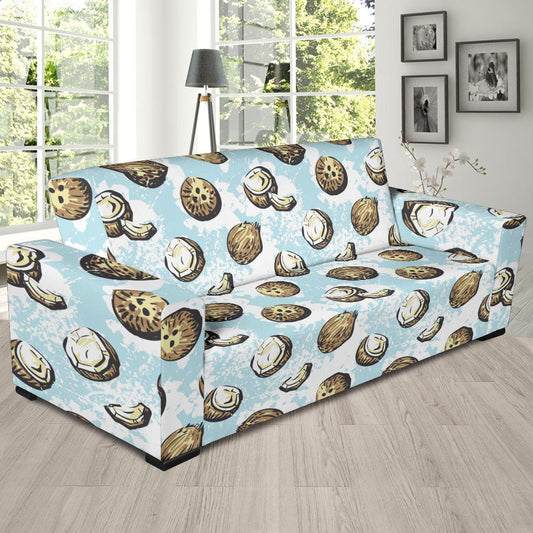 Coconut Pattern Print Design CN01 Sofa Slipcover-JORJUNE.COM