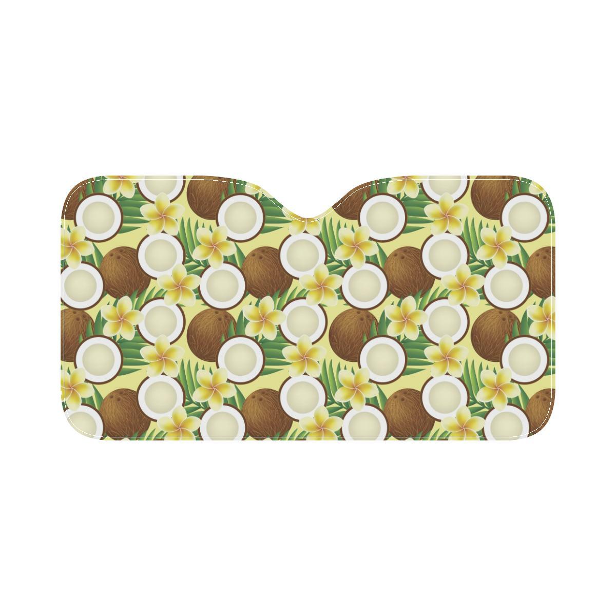 Coconut Pattern Print Design CN02 Car Sun Shade-JorJune