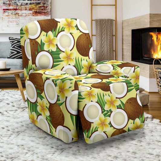 Coconut Pattern Print Design CN02 Recliner Slipcover-JORJUNE.COM