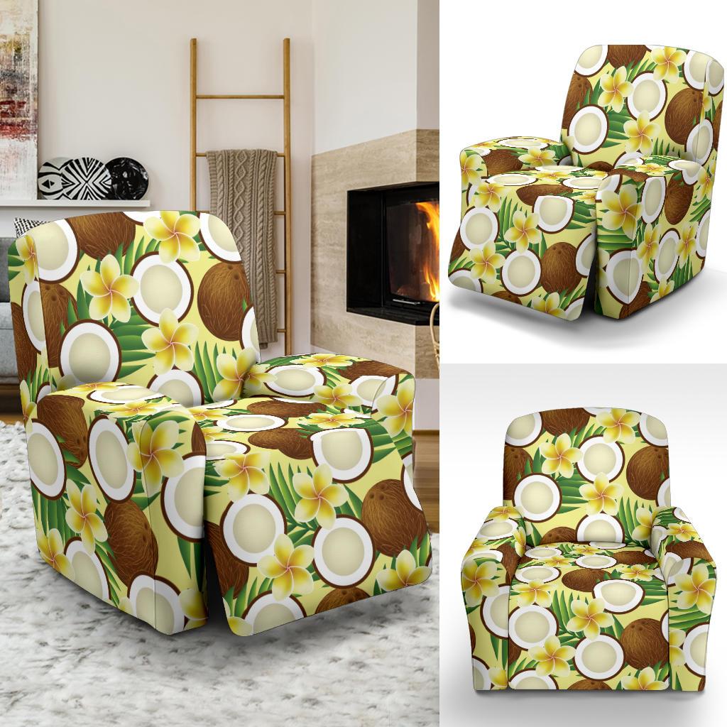 Coconut Pattern Print Design CN02 Recliner Slipcover-JORJUNE.COM
