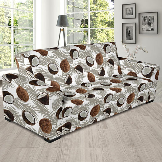 Coconut Pattern Print Design CN03 Sofa Slipcover-JORJUNE.COM