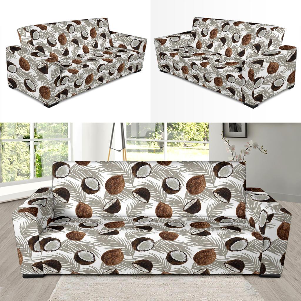 Coconut Pattern Print Design CN03 Sofa Slipcover-JORJUNE.COM
