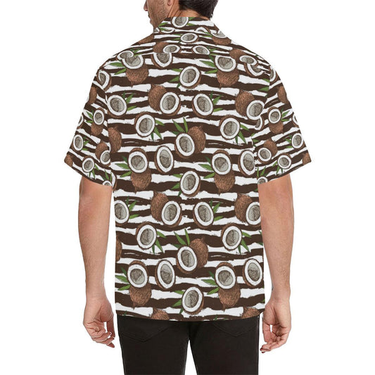 Coconut Pattern Print Design CN04 Men Hawaiian Shirt-JorJune
