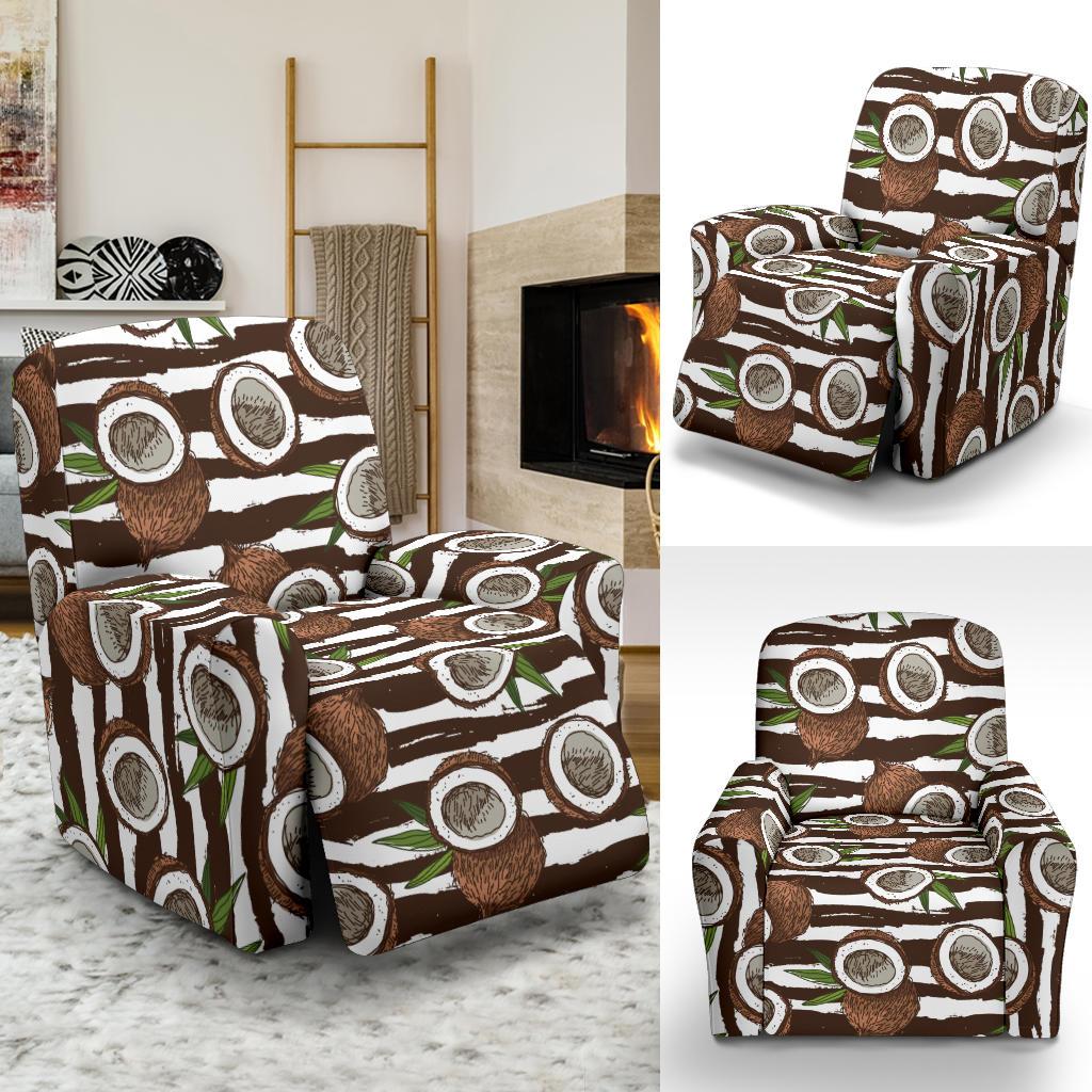 Coconut Pattern Print Design CN04 Recliner Slipcover-JORJUNE.COM