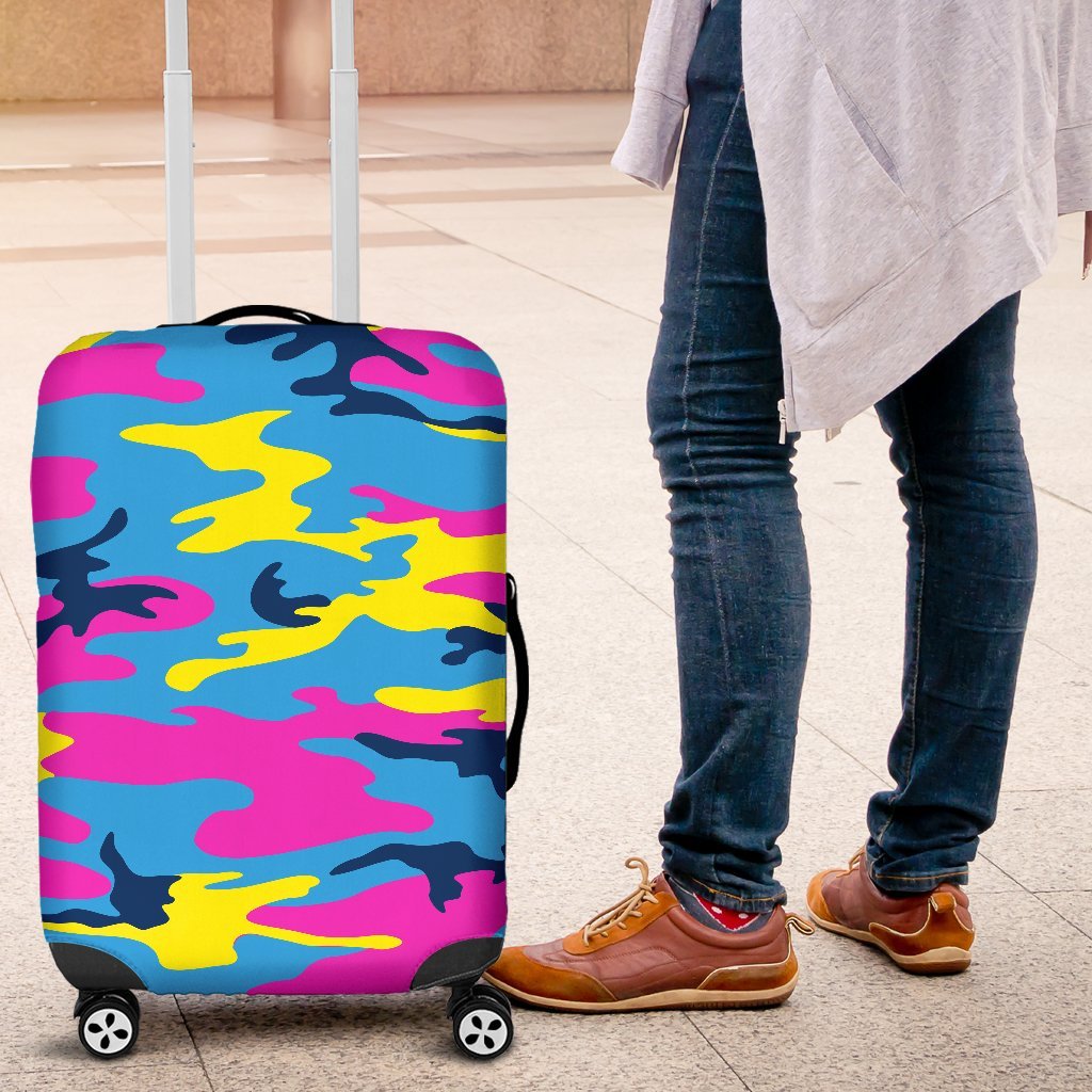 Colorful Camouflage Camo Luggage Cover Protector