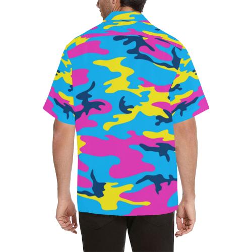 Colorful Camo Men Hawaiian Shirt