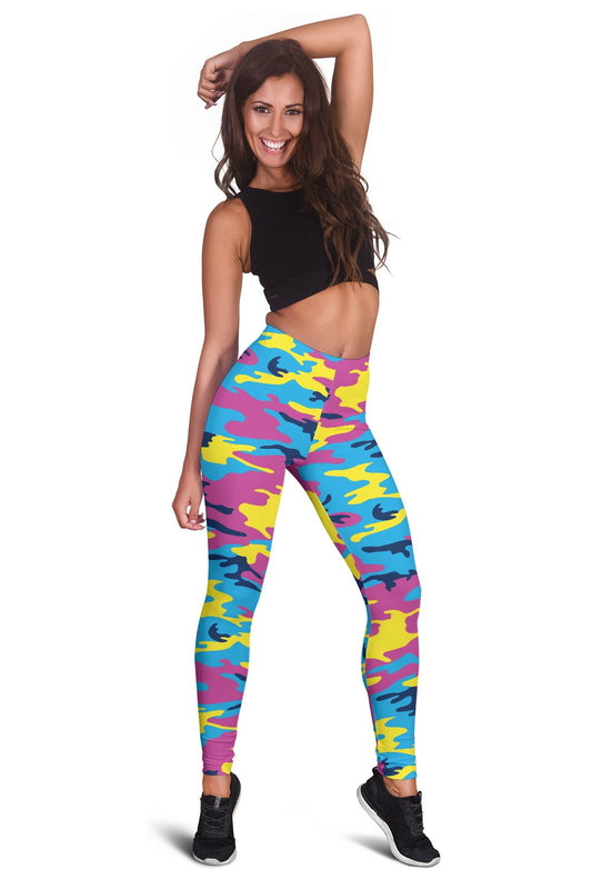 Colorful Camo Women Leggings
