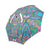 Colorful Elephant Indian Print Automatic Foldable Umbrella