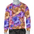 Colorful Geranium Pattern Men Crewneck Sweatshirt