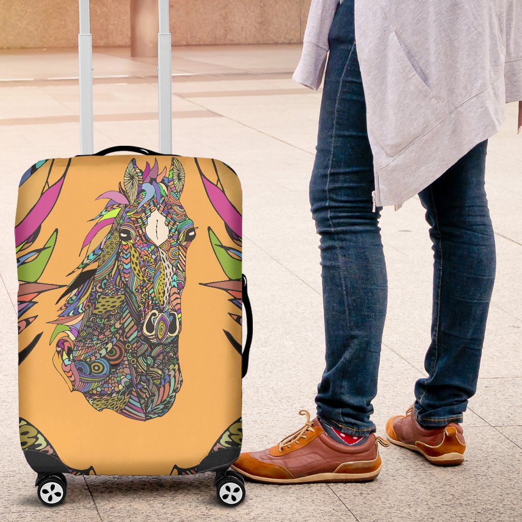 Colorful Horse Luggage Cover Protector
