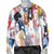 Colorful Horse Pattern Men Crewneck Sweatshirt