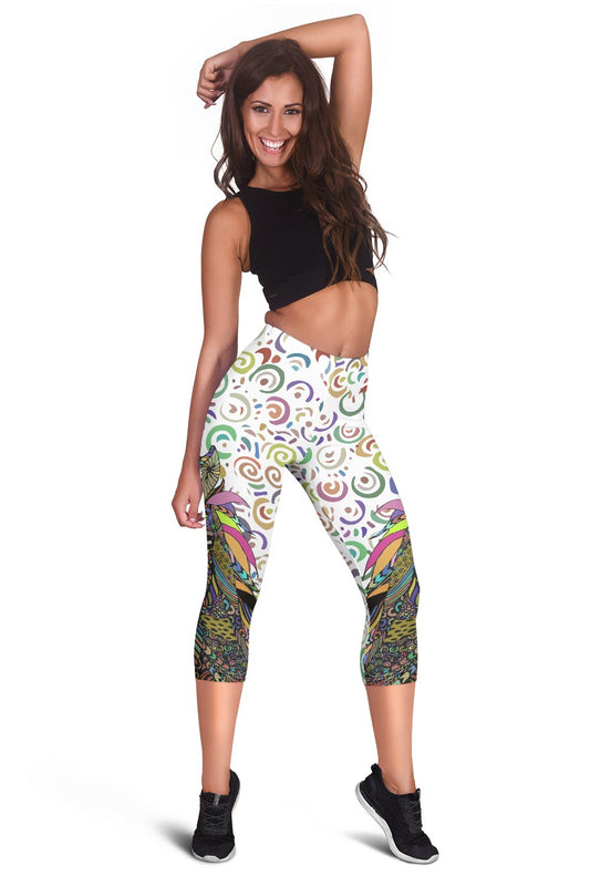 Colorful Horse Women Capris