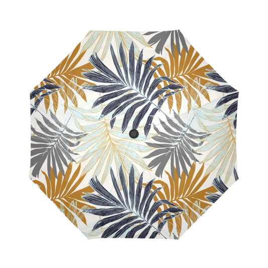 Colorful Tropical Palm Automatic Foldable Umbrella