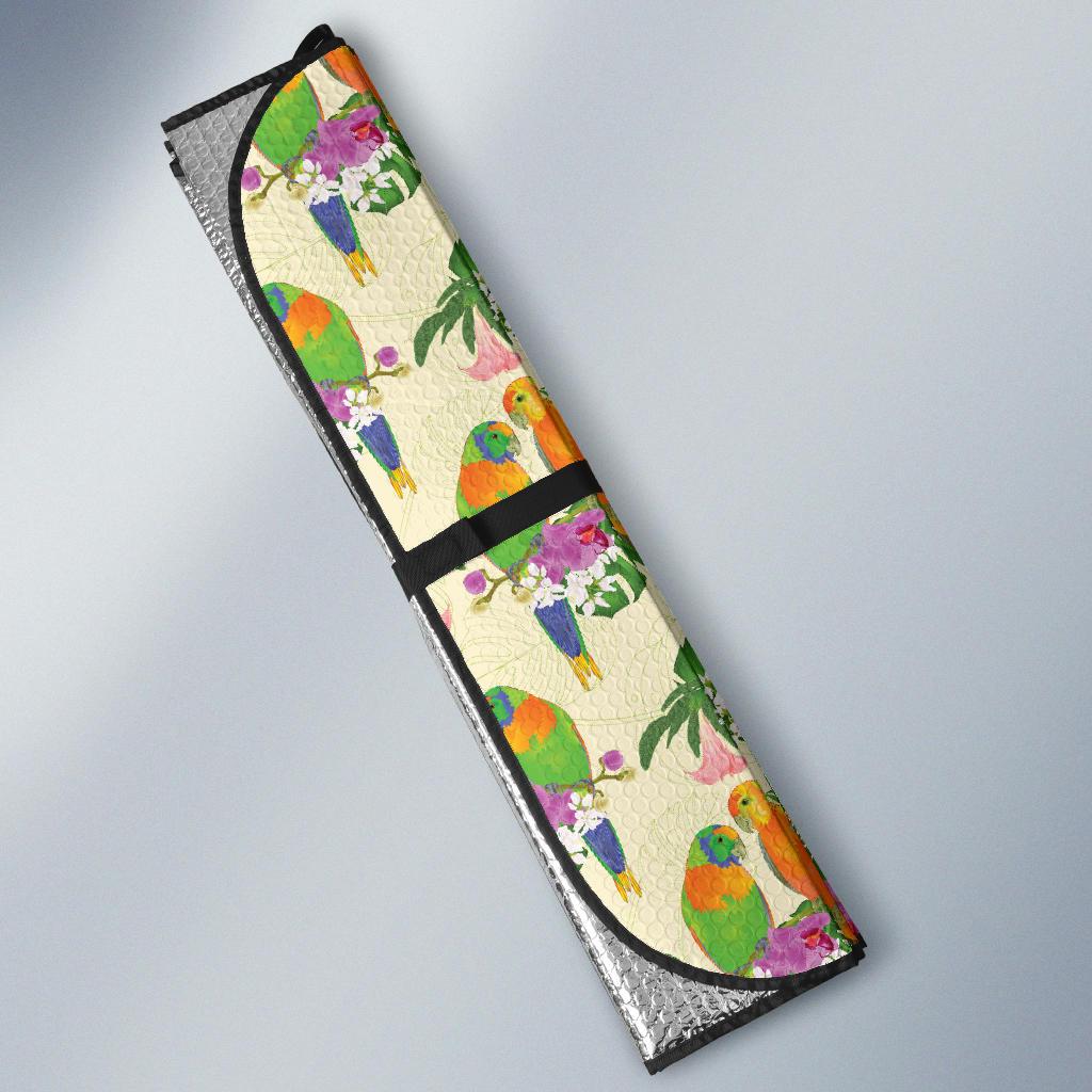 Conures Pattern Print Design 02 Car Sun Shade-JORJUNE.COM