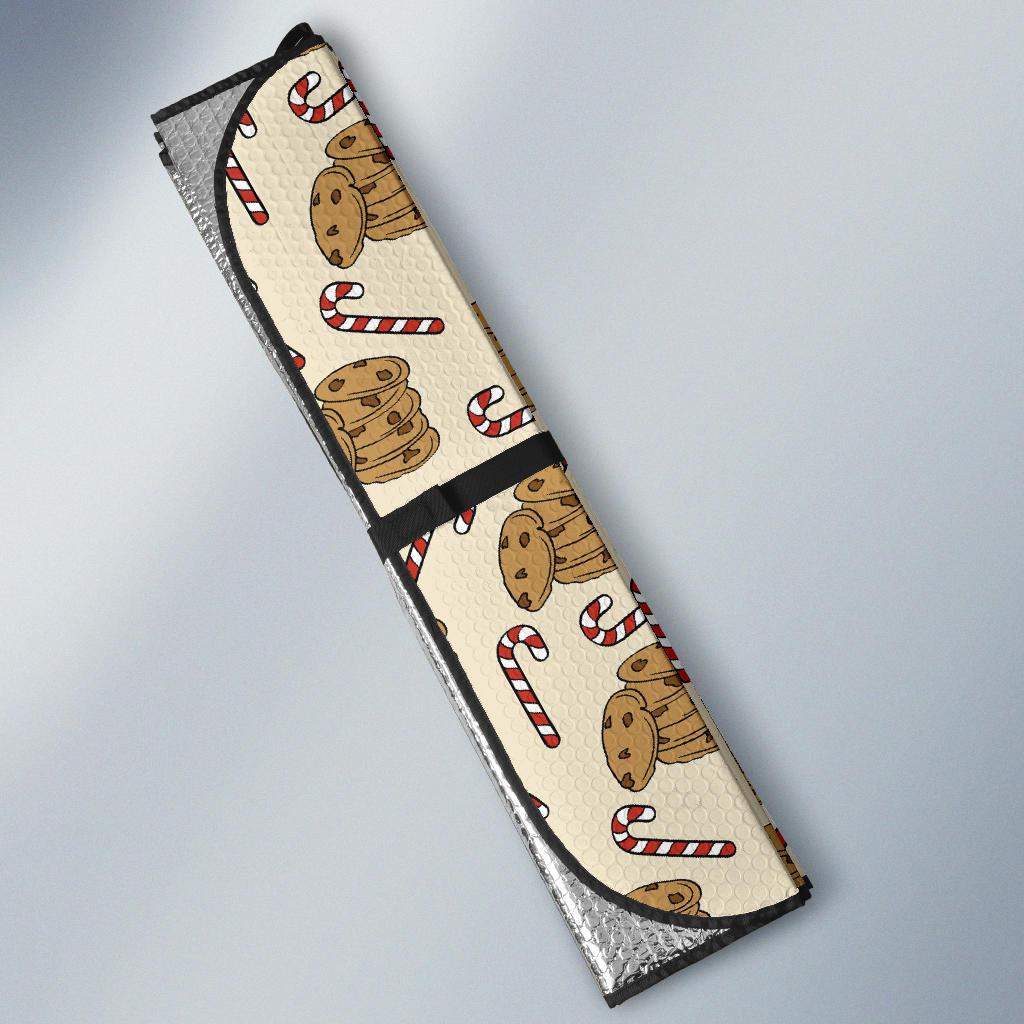 Cookie Pattern Print Design 04 Car Sun Shade-JORJUNE.COM