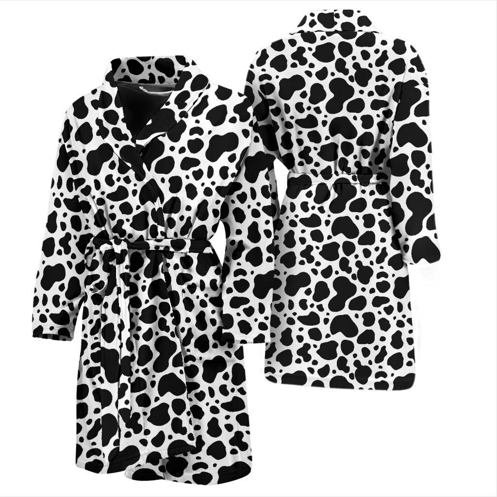Cow Skin Pattern Print Design 04 Men Bathrobe-JORJUNE.COM