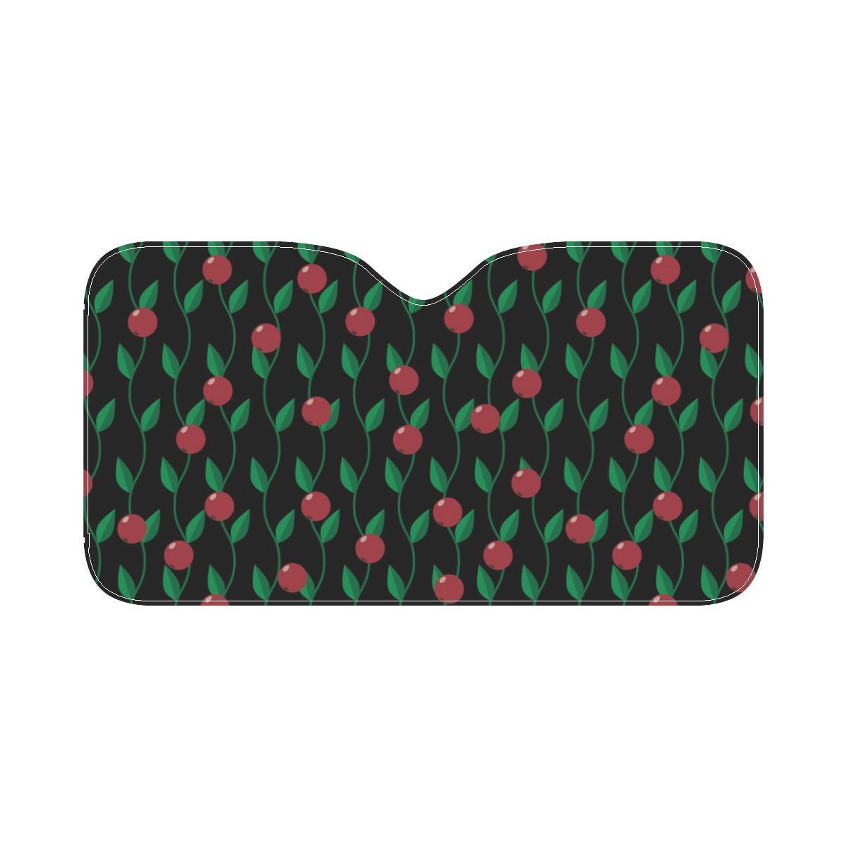 Cranberry Pattern Print Design CB01 Car Sun Shade-JorJune
