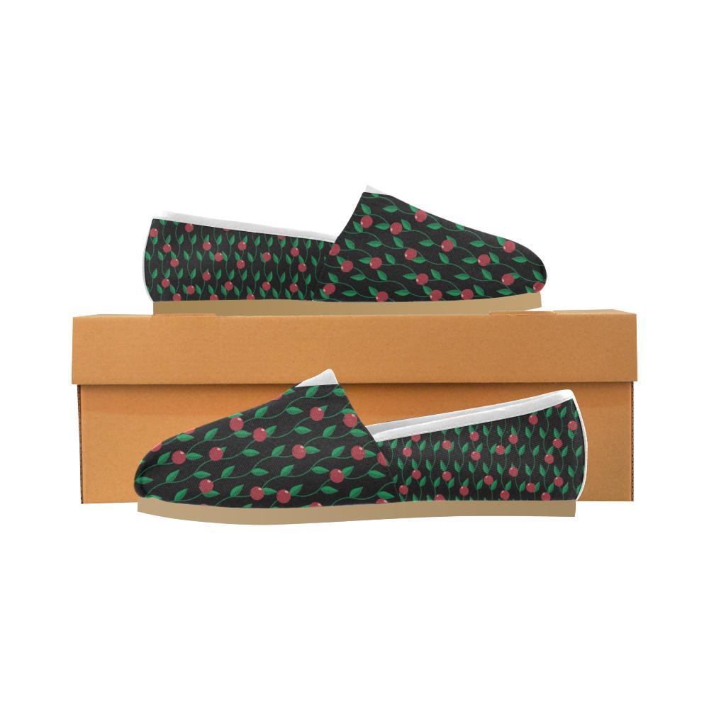 Cranberry Pattern Print Design CB01 Women Casual Shoes-JorJune.com
