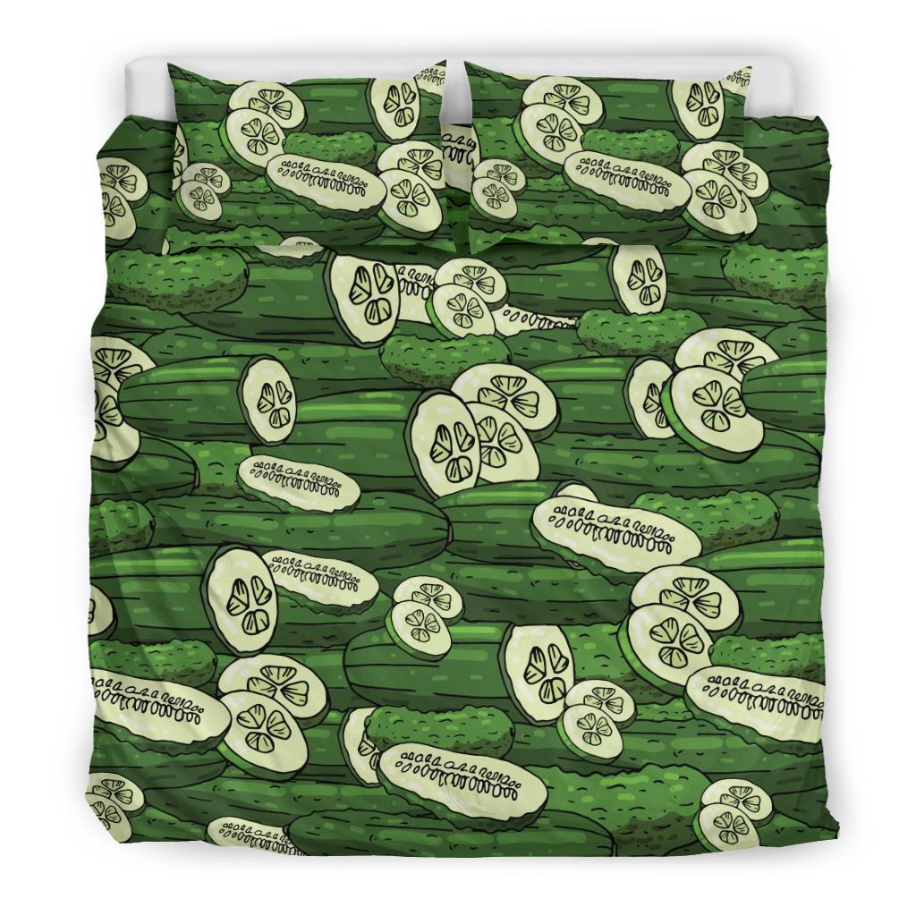 Cucumber Pattern Print Design CC01 Duvet Cover Bedding Set-JORJUNE.COM