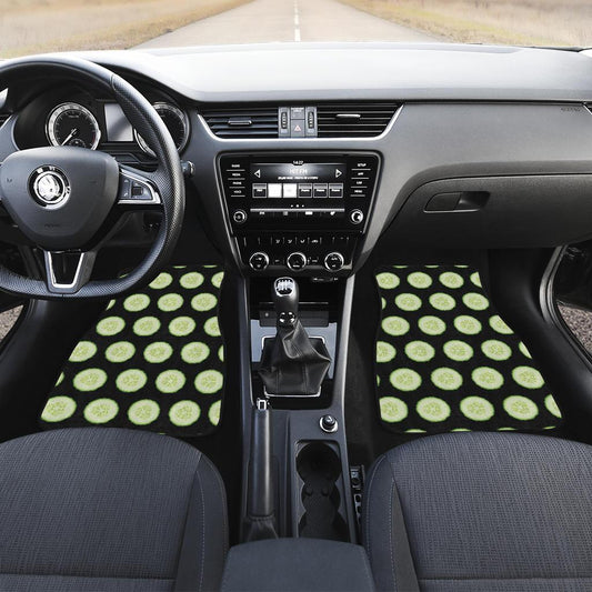 Cucumber Pattern Print Design CC02 Car Floor Mats-JorJune
