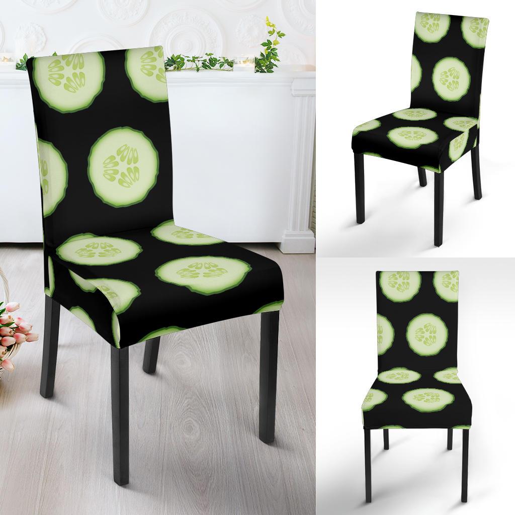 Cucumber Pattern Print Design CC02 Dining Chair Slipcover-JORJUNE.COM