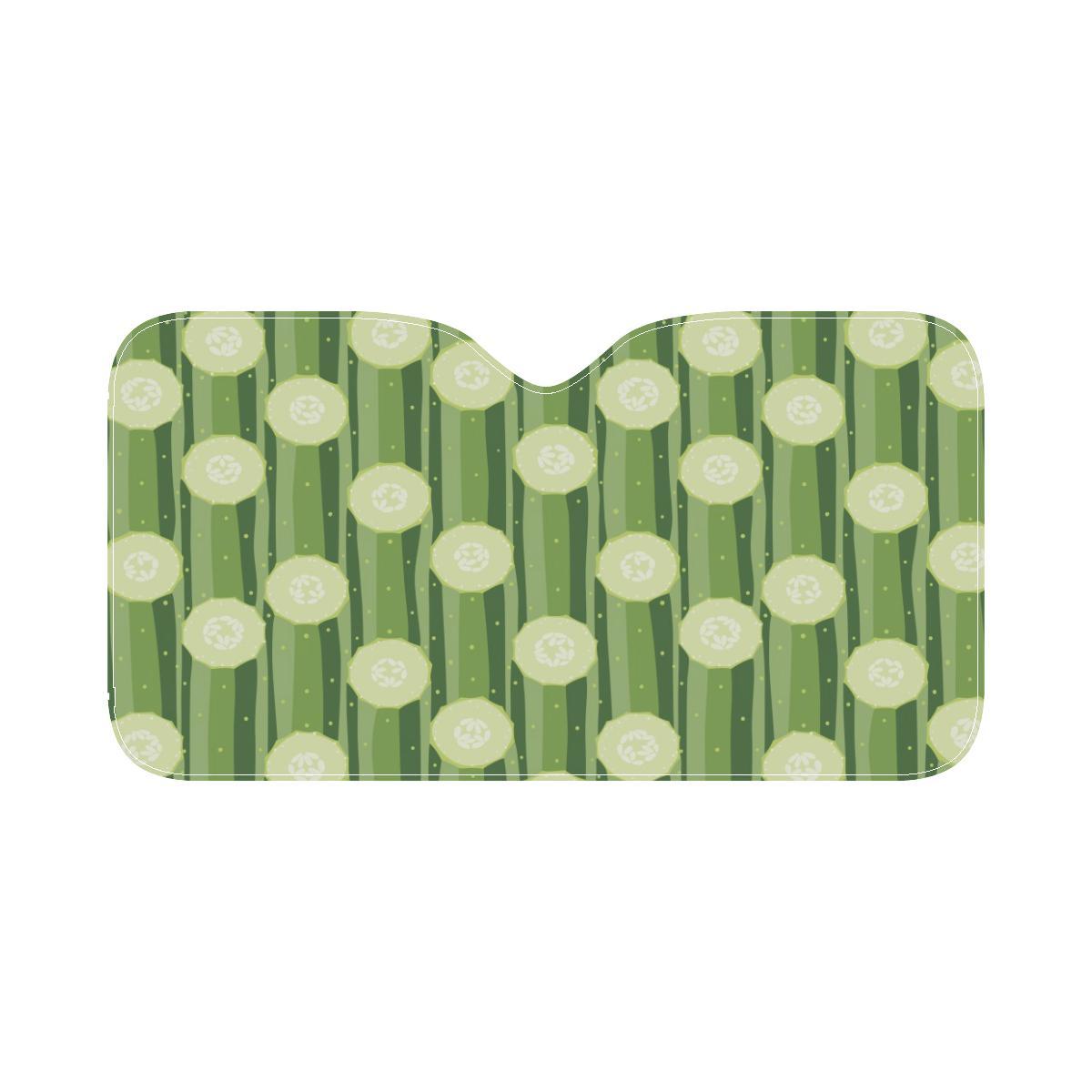 Cucumber Pattern Print Design CC03 Car Sun Shade-JorJune