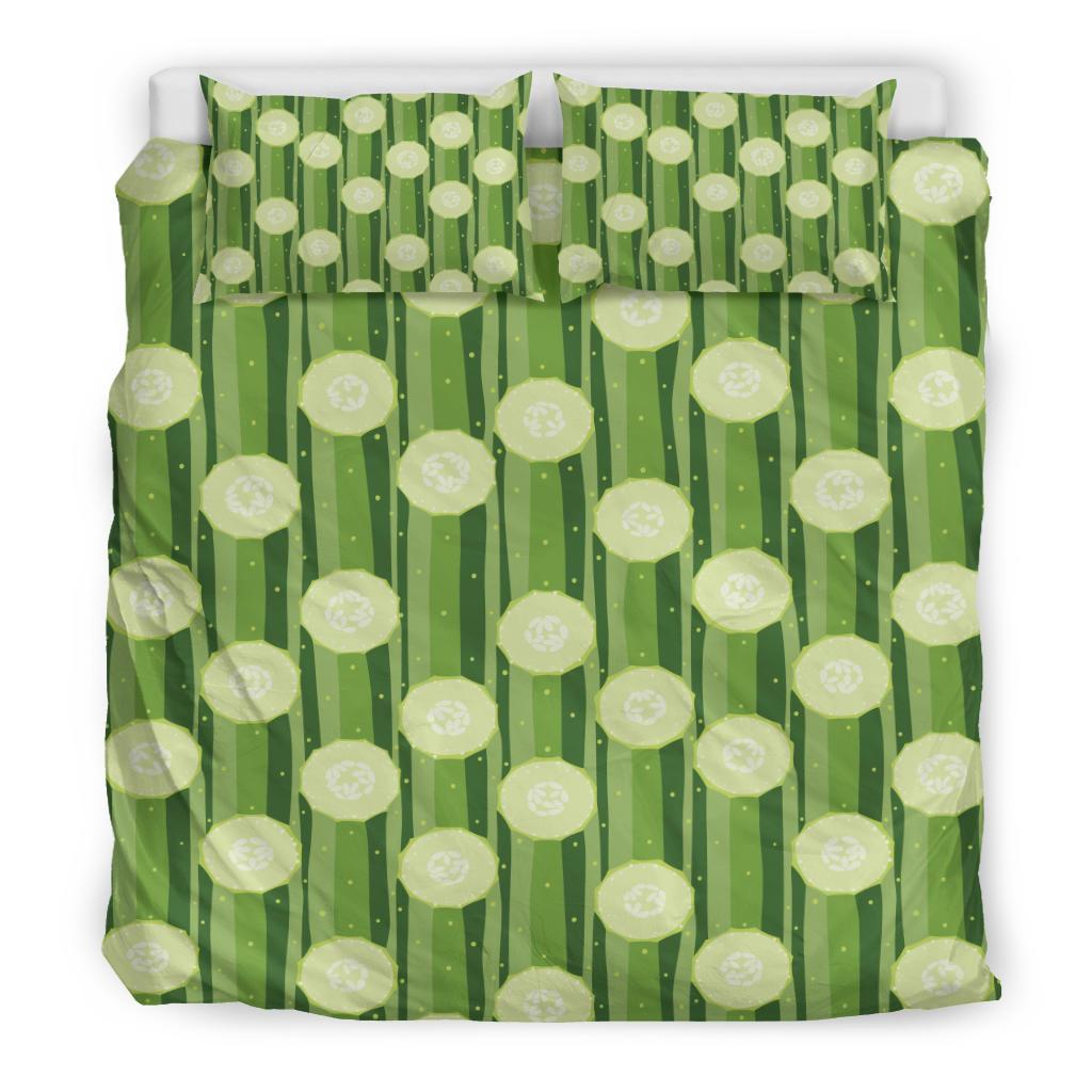 Cucumber Pattern Print Design CC03 Duvet Cover Bedding Set-JORJUNE.COM