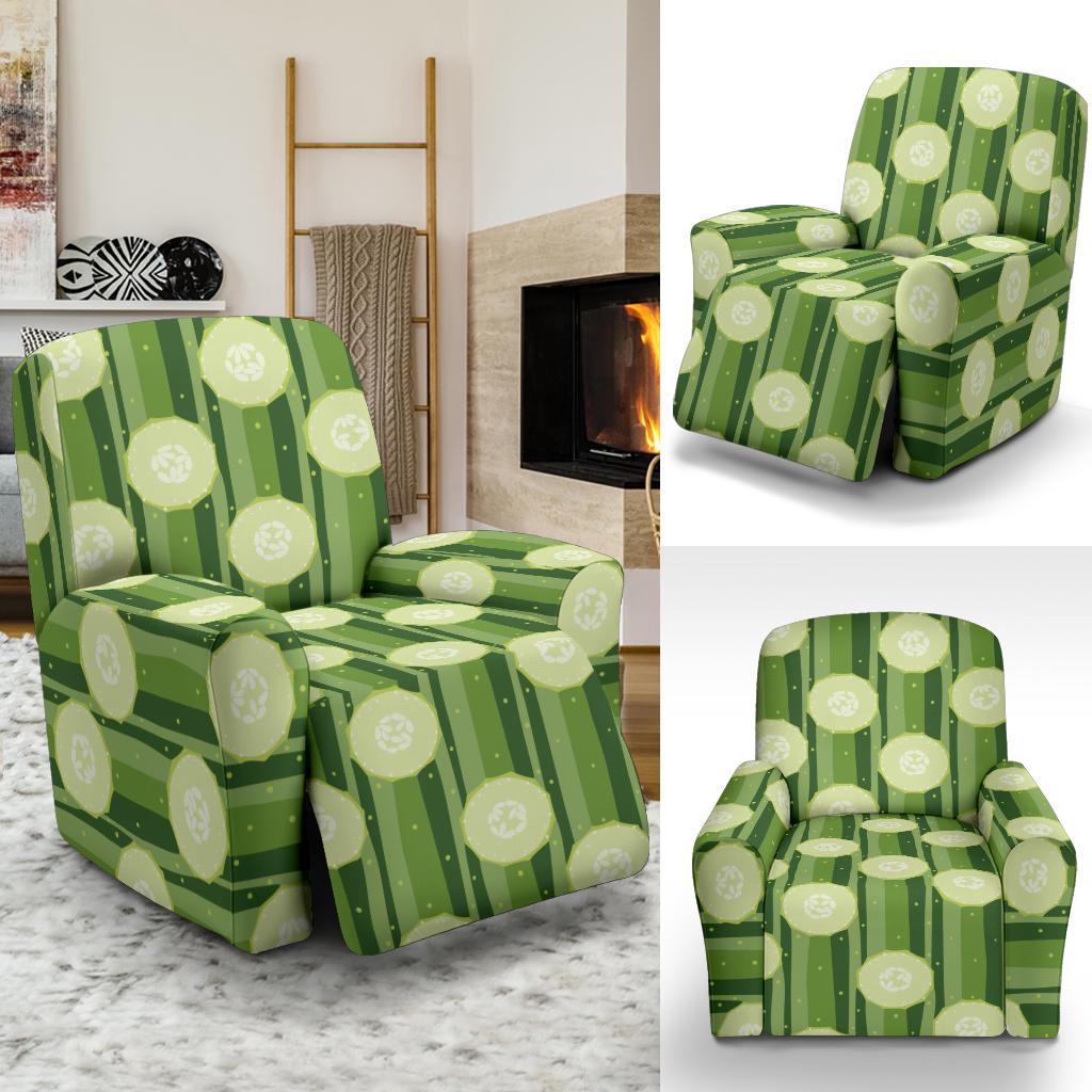 Cucumber Pattern Print Design CC03 Recliner Slipcover-JORJUNE.COM