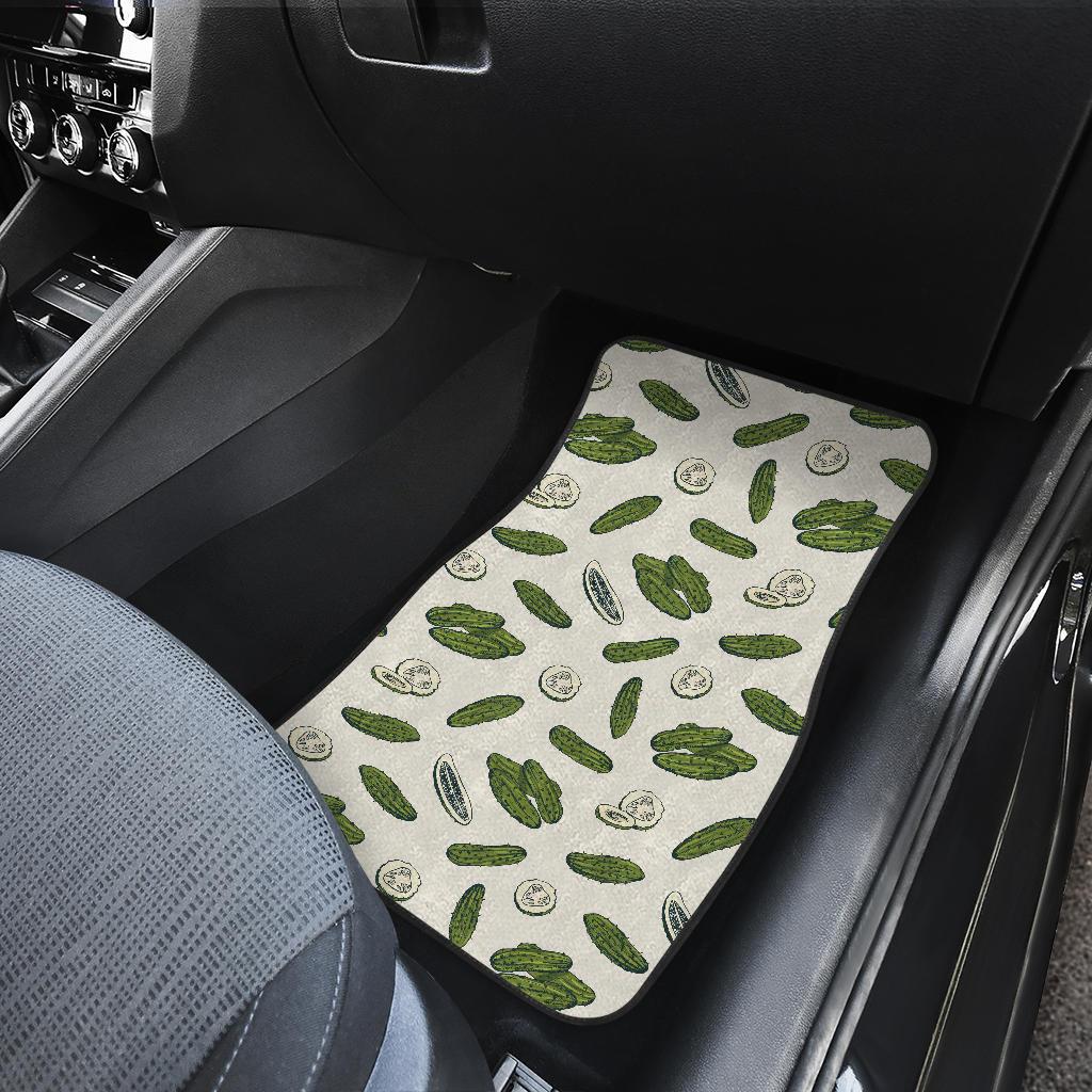 Cucumber Pattern Print Design CC05 Car Floor Mats-JorJune