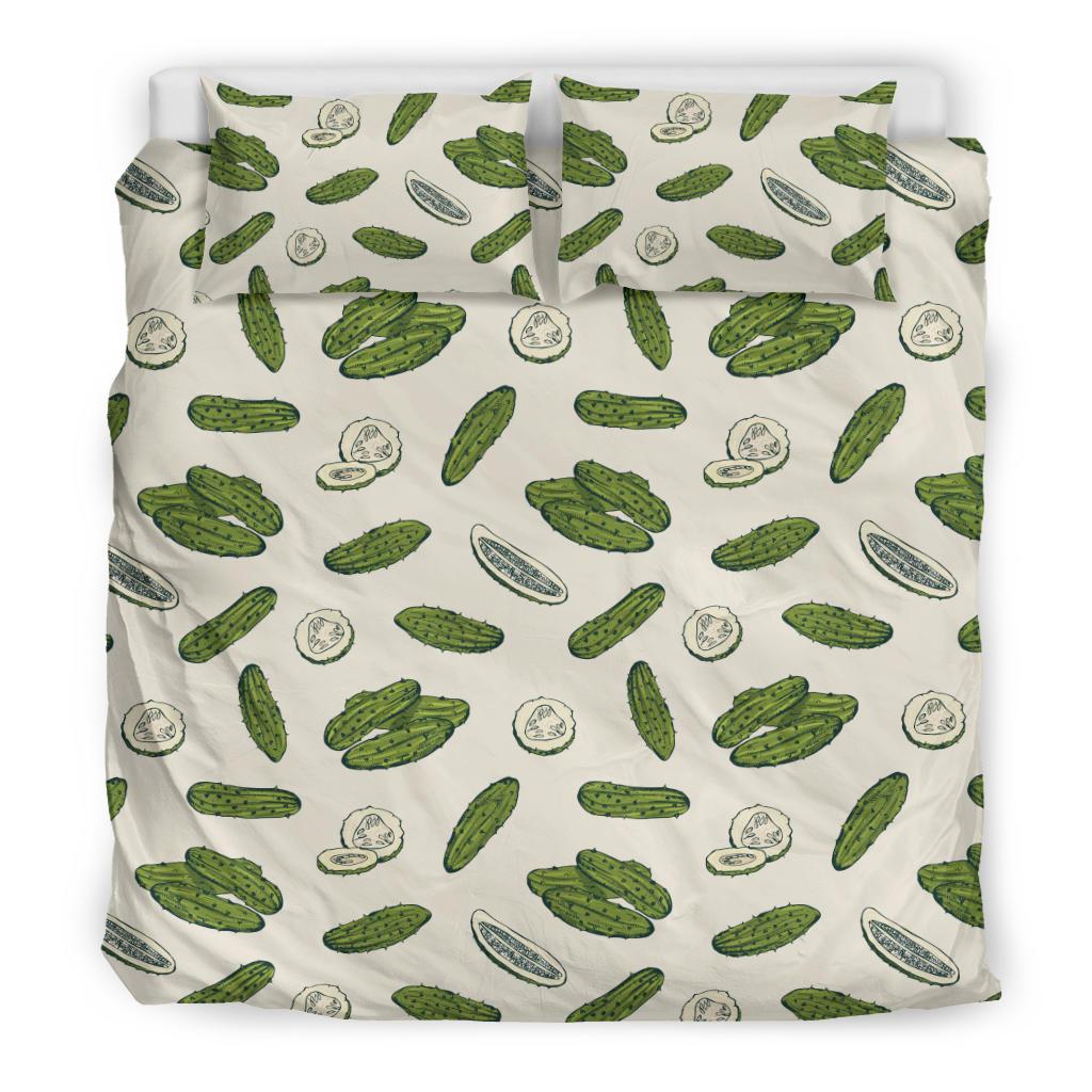 Cucumber Pattern Print Design CC05 Duvet Cover Bedding Set-JORJUNE.COM