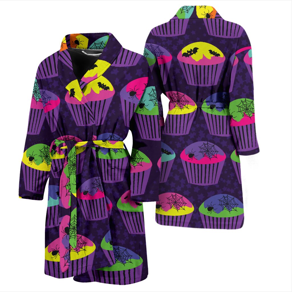 CupCake Halloween Men Bath Robe