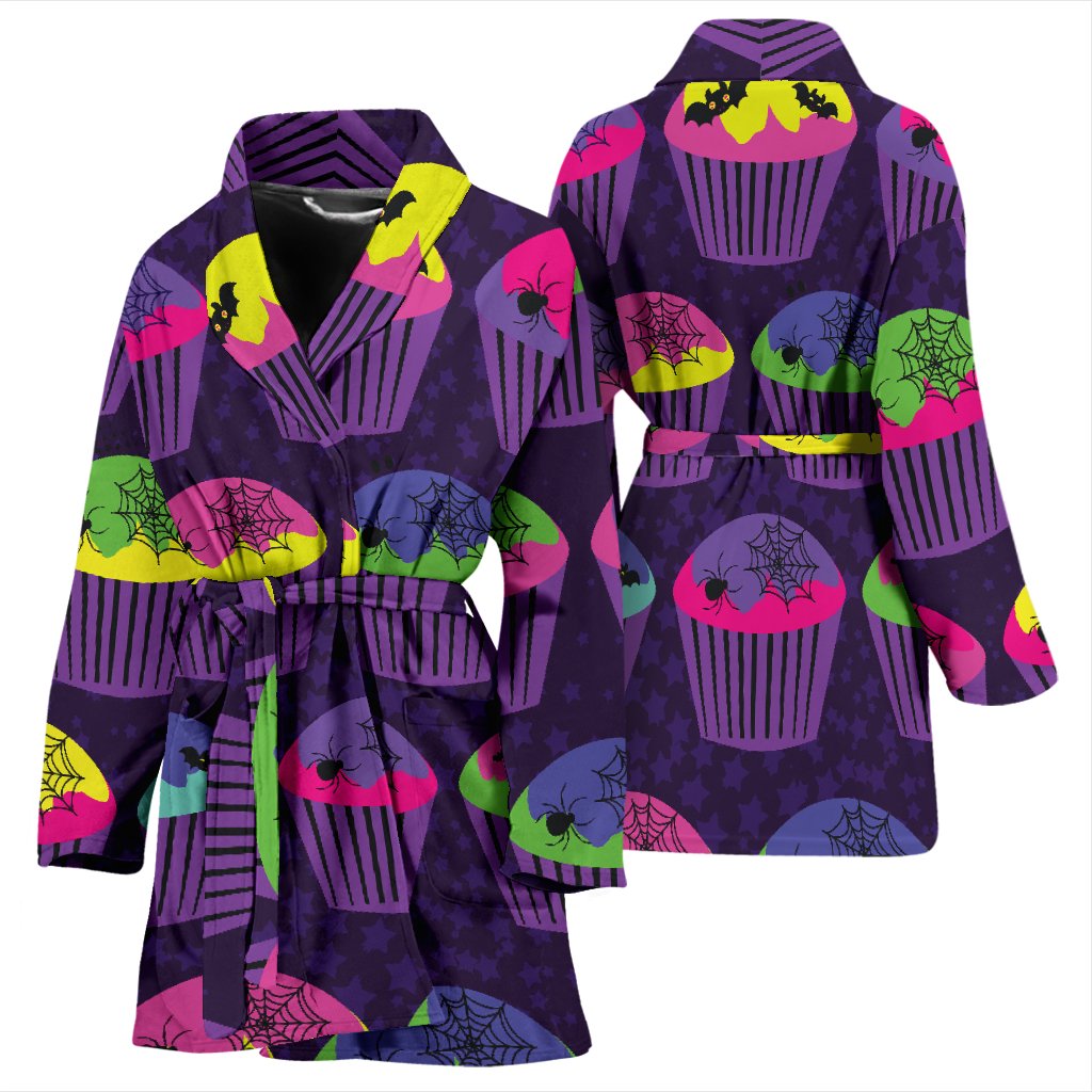 CupCake Halloween Women Bath Robe