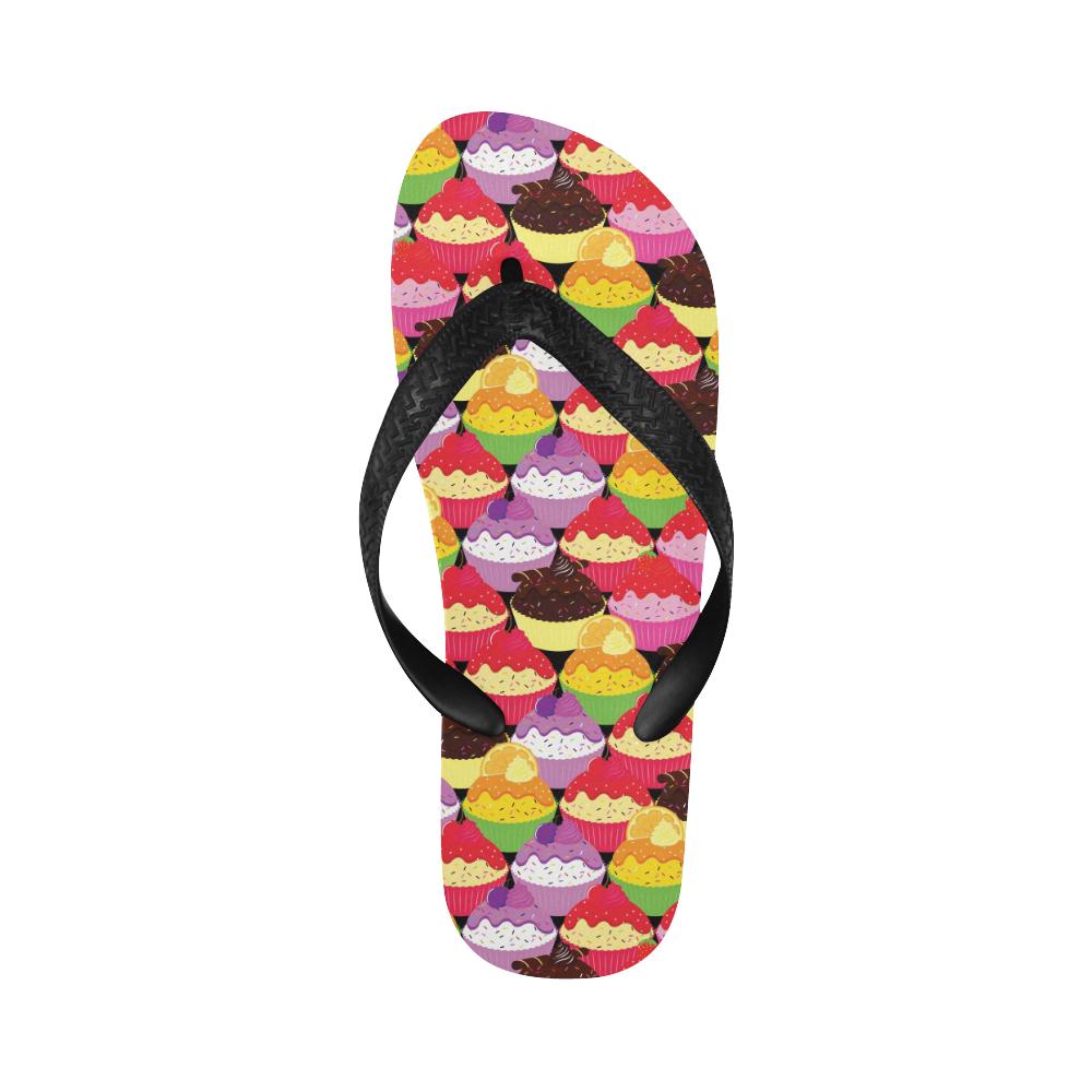 Cupcake Pattern Print Design CP02 Flip Flops-JorJune