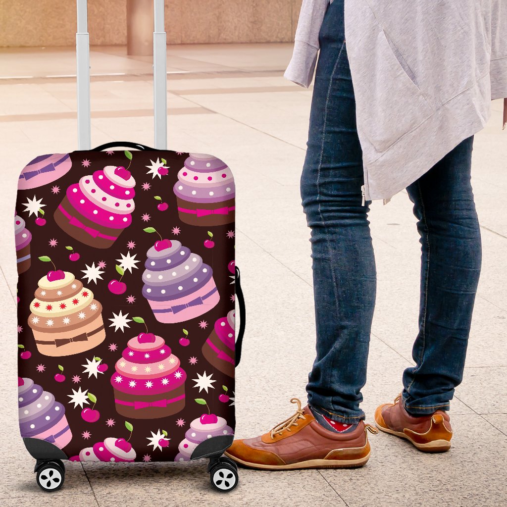 Cupcake Print Luggage Cover Protector