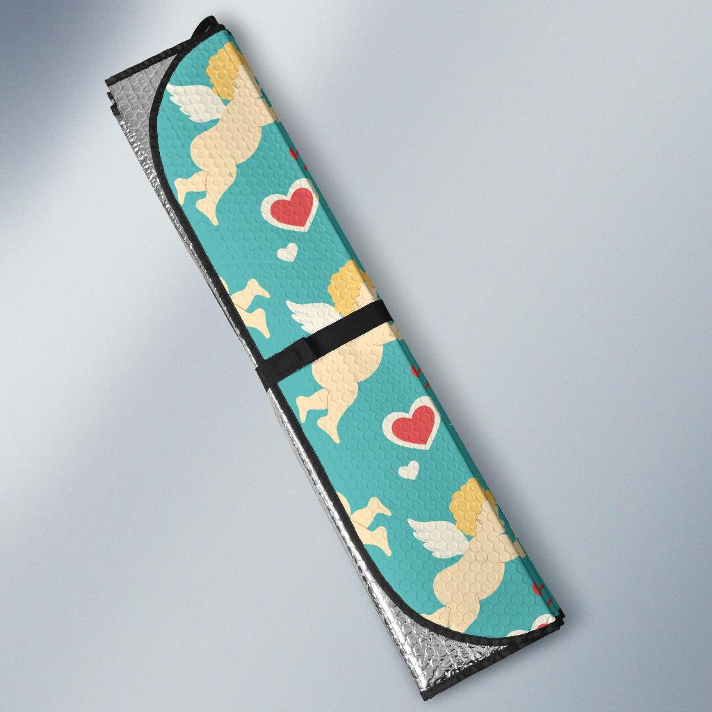 Cupid Pattern Print Design 01 Car Sun Shade-JORJUNE.COM