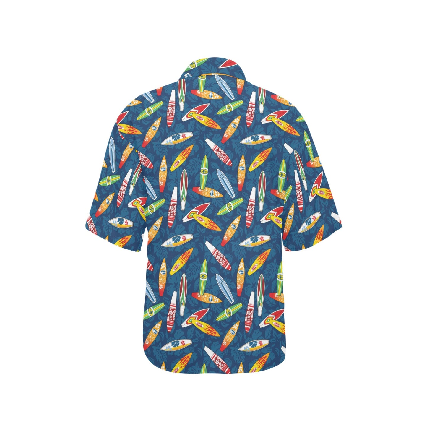 Surfboard Pattern Print Women's Hawaiian Shirt