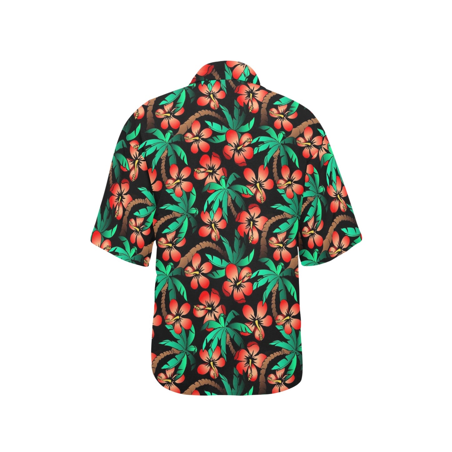 Hawaiian Themed Pattern Print Design H022 Women's Hawaiian Shirt