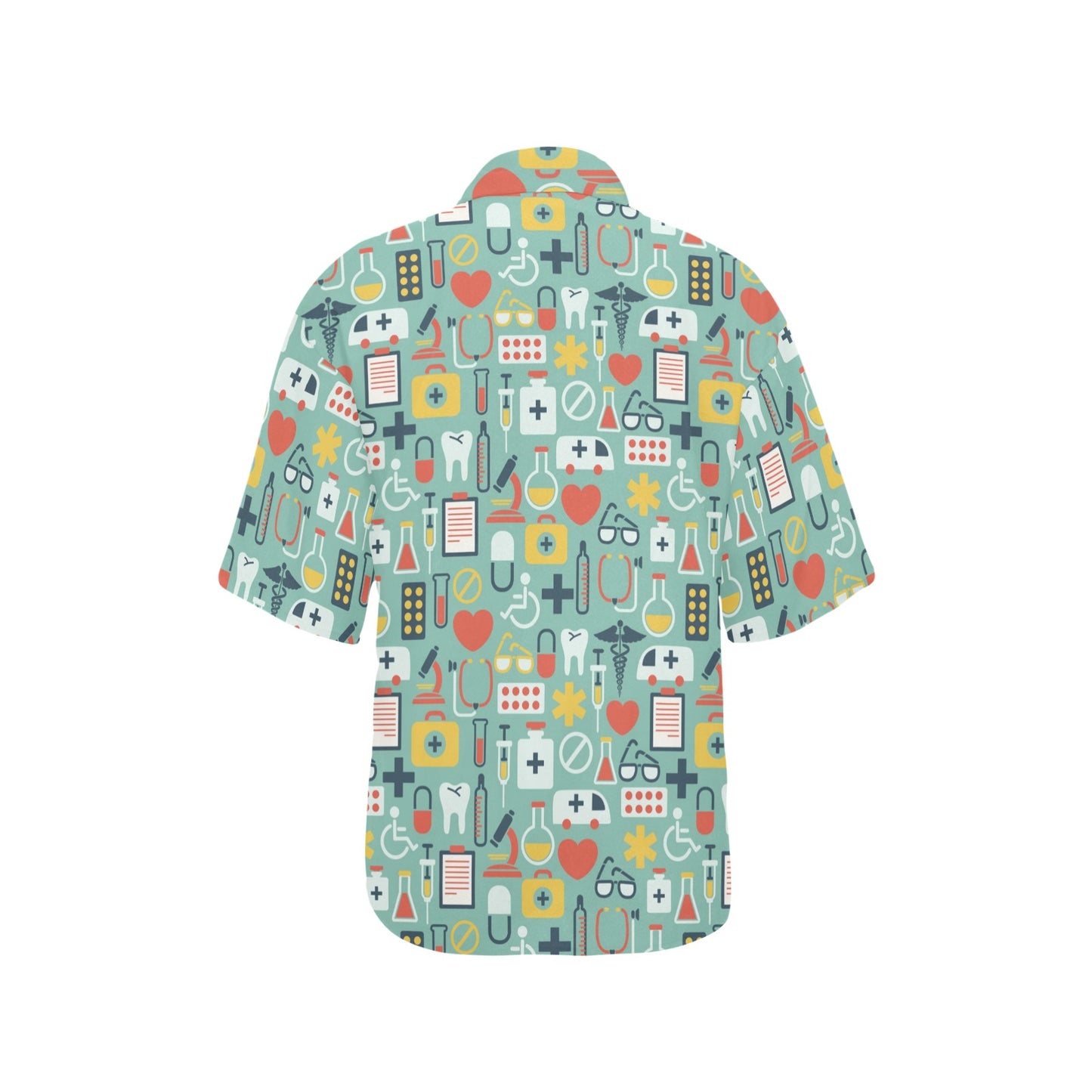 Medical Pattern Print Design 02 Women's Hawaiian Shirt