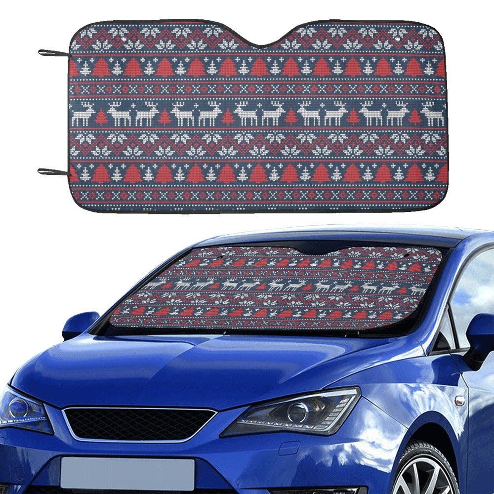Reindeer Print Design LKS405 Car front Windshield Sun Shade