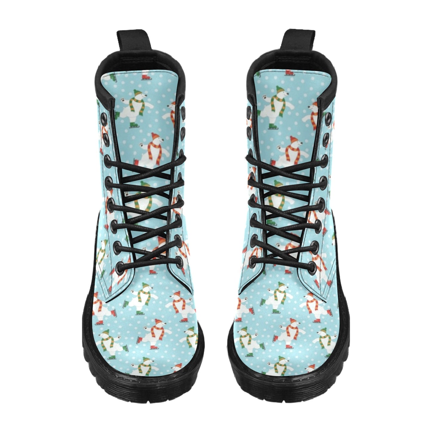 Polar Bear Pattern Print Design PB07 Women's Boots