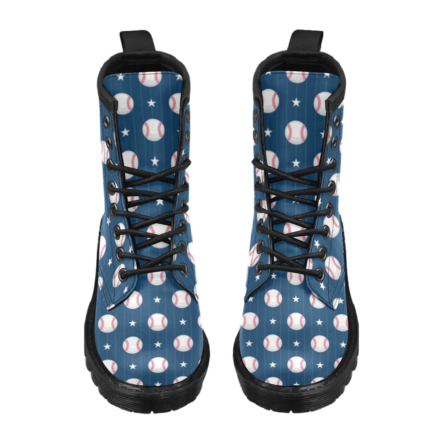 Baseball Star Print Pattern Women's Boots