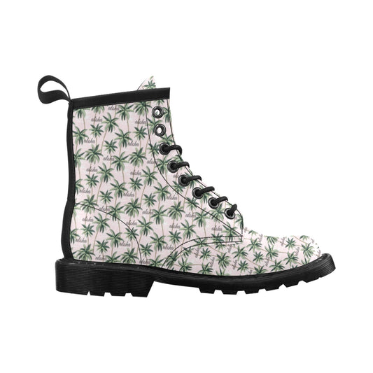 Aloha Beach Pattern Design Themed Print Women's Boots
