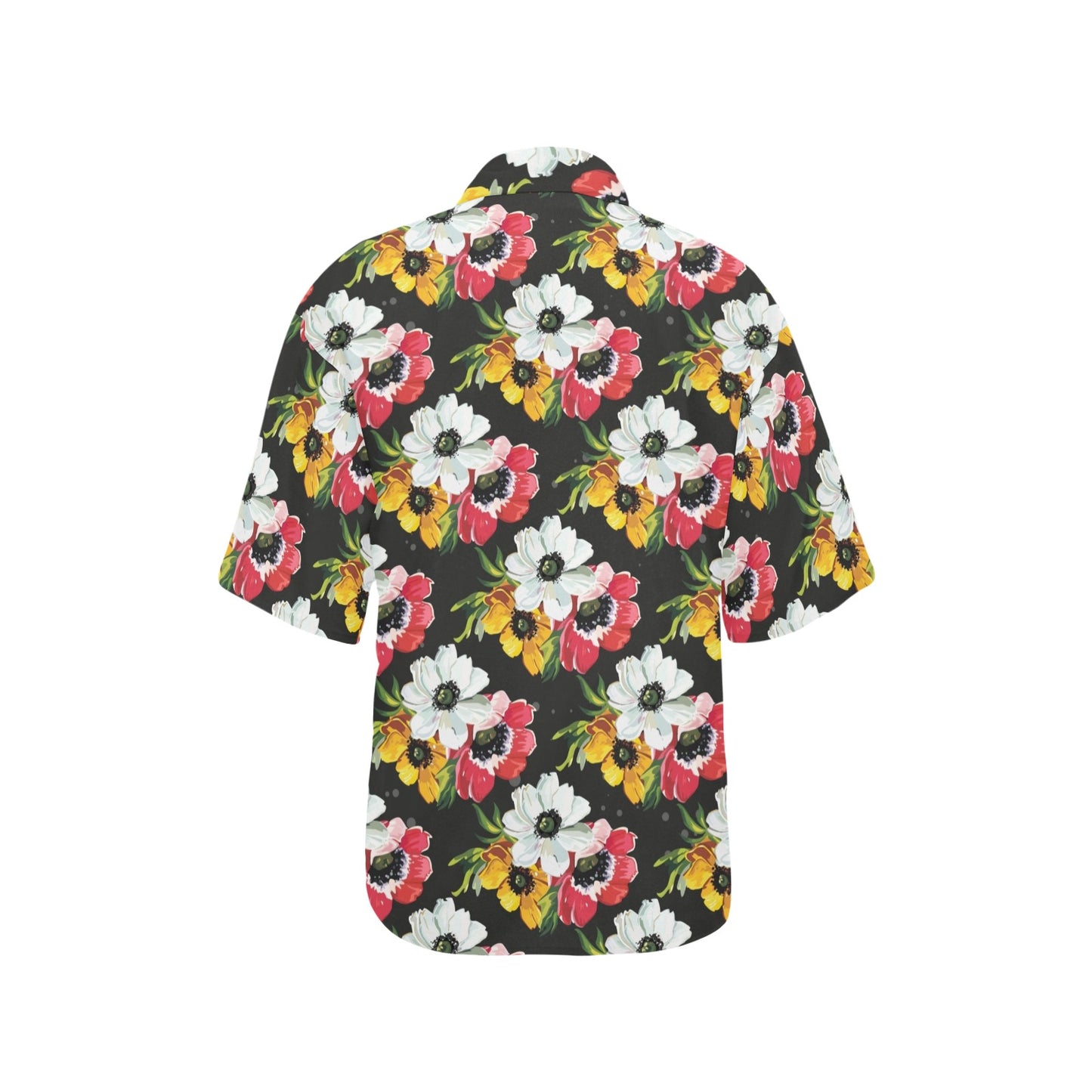 Anemone Pattern Print Design AM07 Women's Hawaiian Shirt