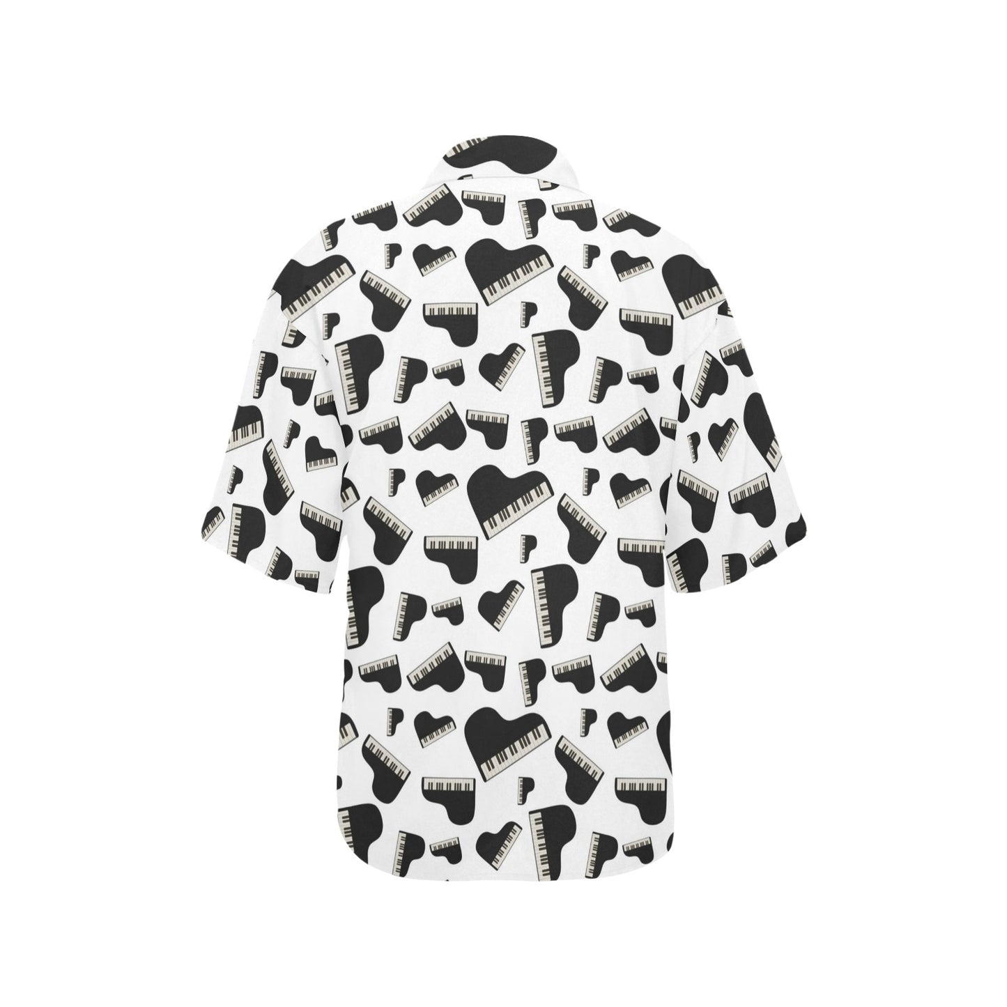 Piano Print Design LKS405 Women's Hawaiian Shirt
