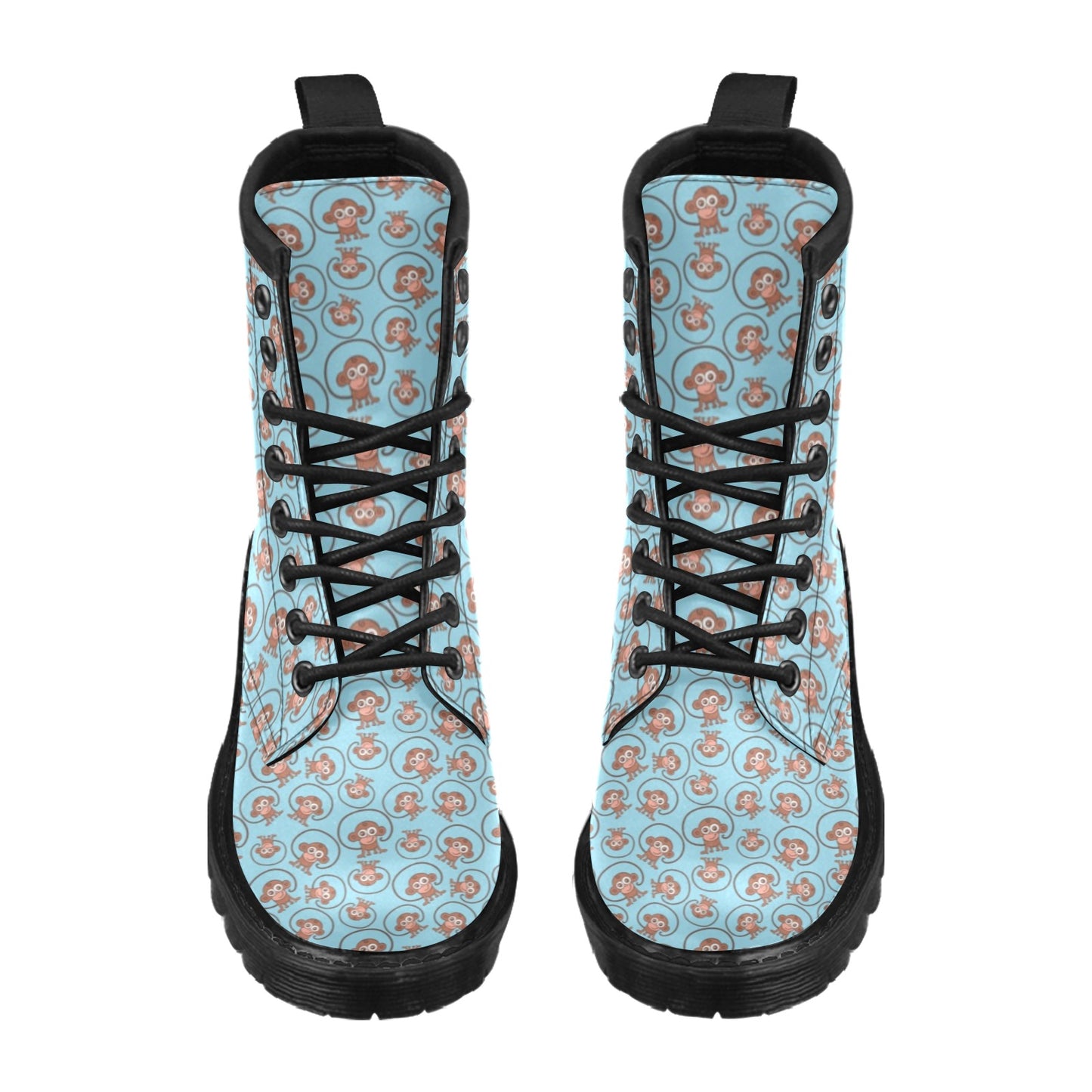 Monkey Cute Design Themed Print Women's Boots
