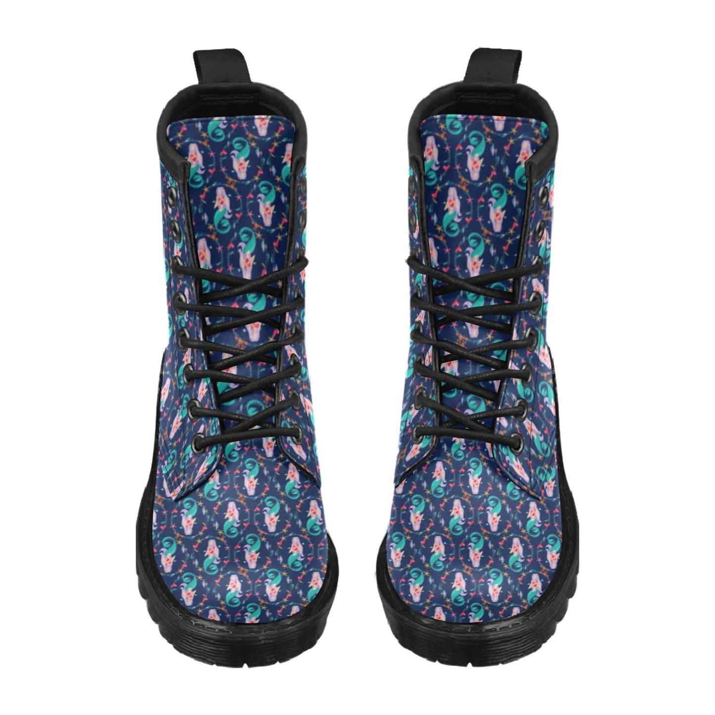 Mermaid Girl Cute Design Print Women's Boots