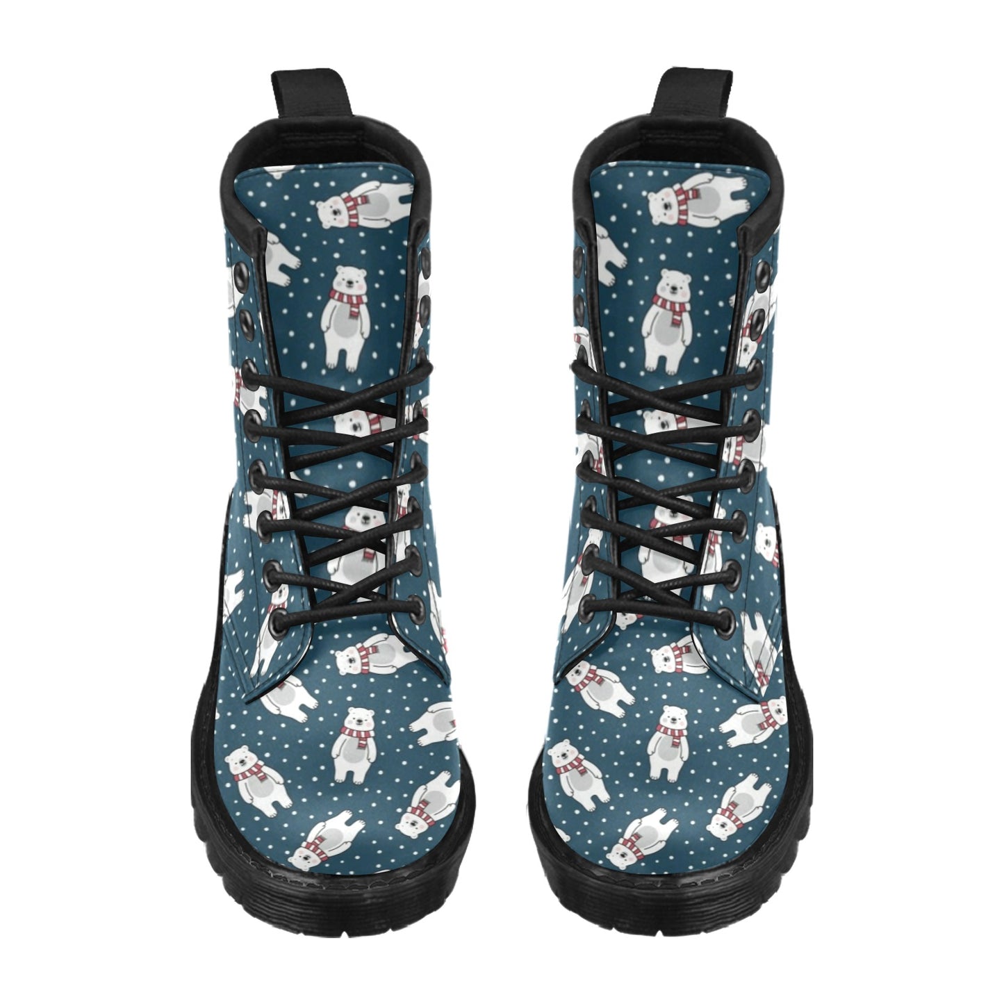 Polar Bear Pattern Print Design PB05 Women's Boots