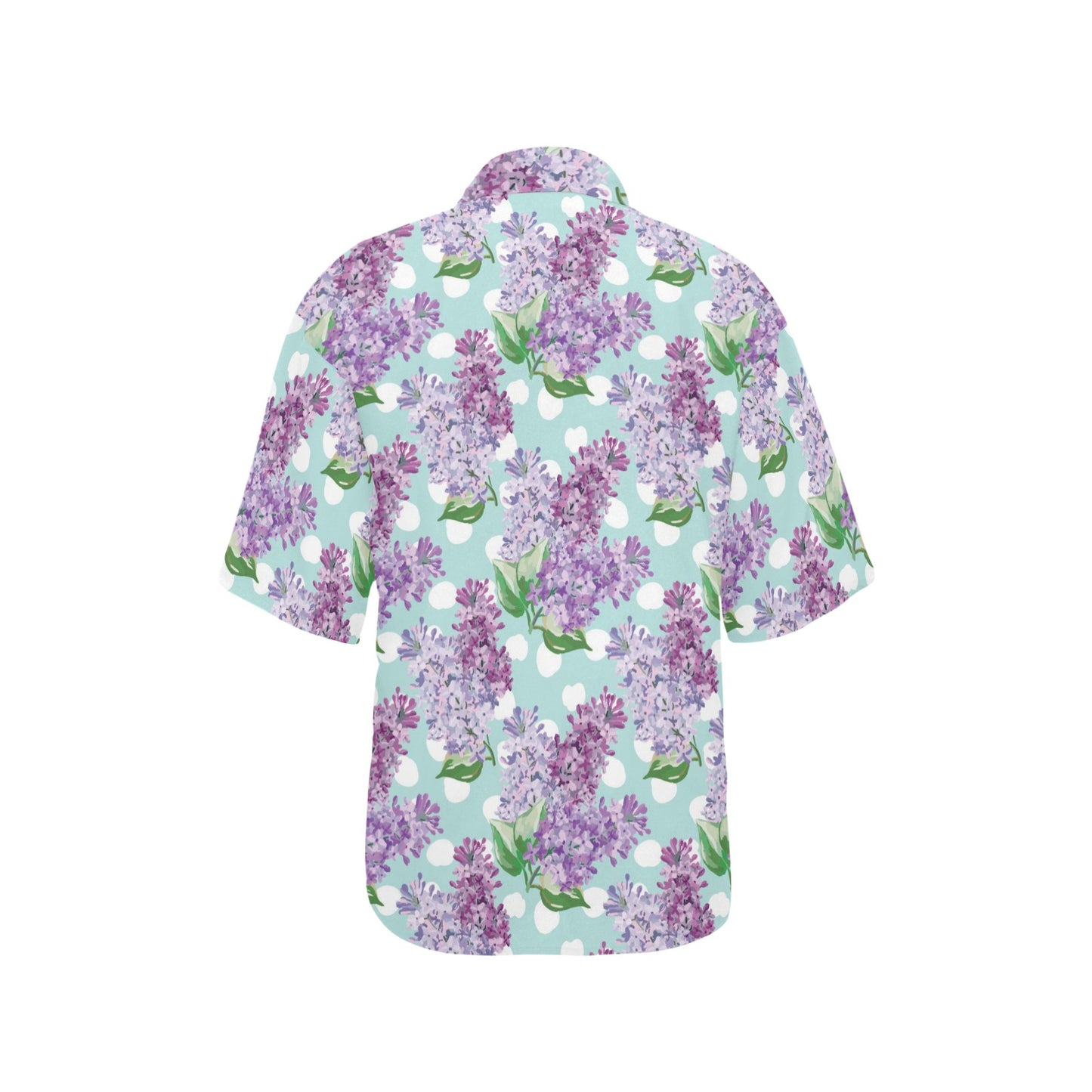 Lilac Pattern Print Design 02 Women's Hawaiian Shirt