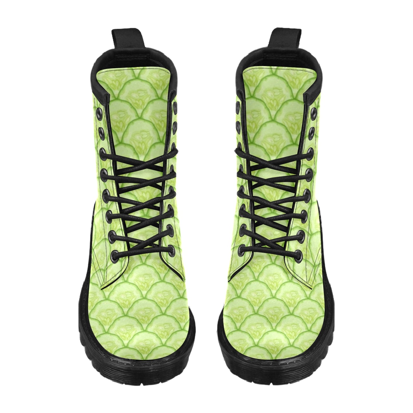 Cucumber Pattern Print Design CC04 Women's Boots